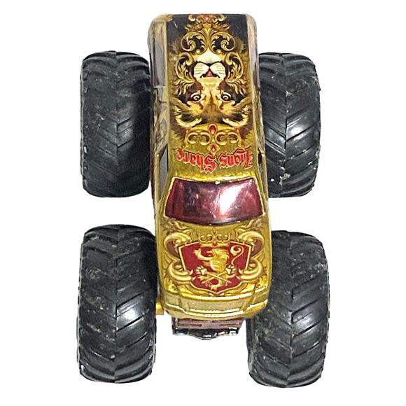 Hot Wheels Lion's Share Gold Monster Trucks Loose Die Cast Toy Car 1:64 - Picture 3 of 7